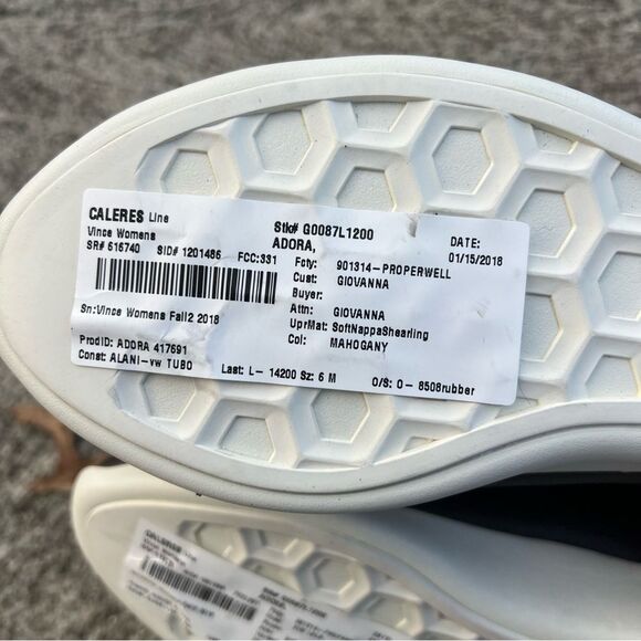 Vince Adora Napa Leather Shearling Sneaker Boots size 6 Brown NWT - Picture 4 of 7